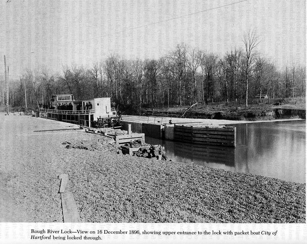 Rough 
River Lock & Dam #1 and 'Steamer City of Hartford'